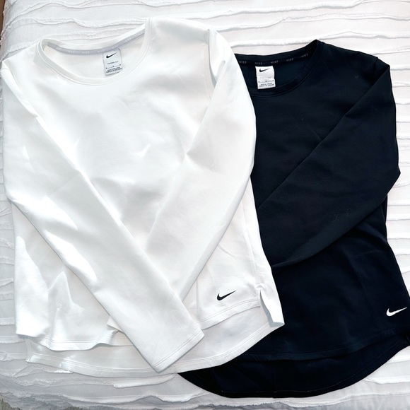 Nike Tops - Nike White and Black Long Sleeve Shirts Bundle